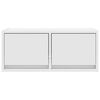 vidaXL Muebles de TV 2 uds Blanco 60x31x25,5 cm Madera de ingenier&iacute;a