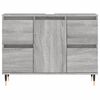 vidaXL Mueble de baño madera de ingeniería gris Sonoma 80x33x60 cm