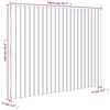 vidaXL Cabecero de cama pared madera maciza marr&oacute;n miel 146,5x3x110 cm