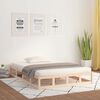vidaXL Estructura de cama doble de madera maciza 140x190 cm