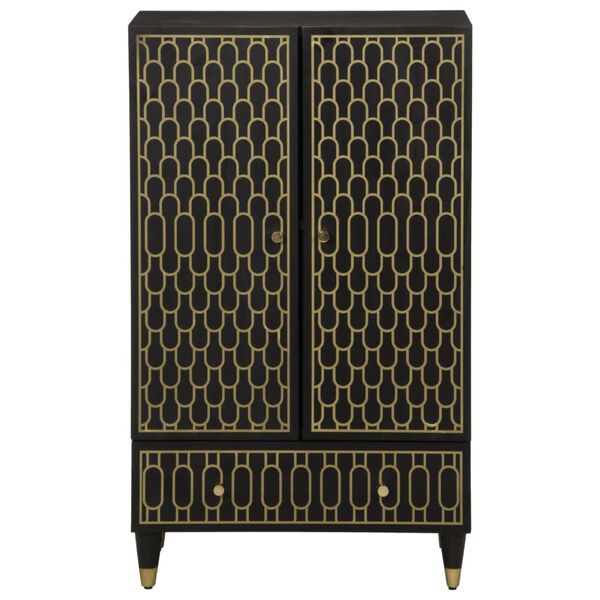 vidaXL Aparador alto madera maciza de mango 60x33x100 cm