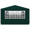 vidaXL Carpa profesional para fiestas con paredes verde 90 g/m² 4x6 m