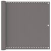 vidaXL Pantalla de Balc&oacute;n Gris Claro 120 x 400 cm HDPE y aluminio