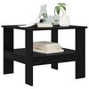 vidaXL Mesa de Caf&eacute; Roble Negro 57 x 55 x 45 cm Madera de ingenier&iacute;a