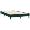 vidaXL Cama box spring con colch&oacute;n terciopelo verde oscuro 120x220 cm