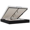 vidaXL Estructura de Cama Ottoman Negro King size Cuero sint&eacute;tico