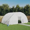 vidaXL Invernadero con estructura de acero blanco 24 m² 6x4x2,85 m
