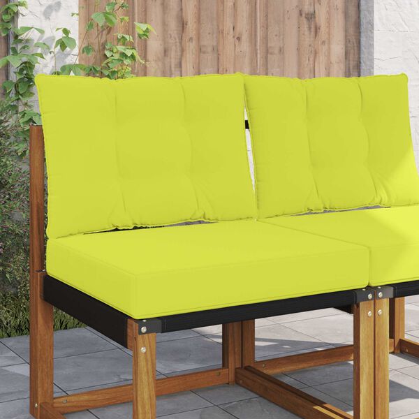 vidaXL Coj&iacute;n para sof&aacute; de exterior 2 pcs Verde Poli&eacute;ster