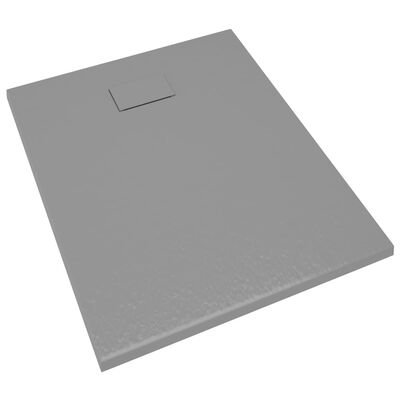 vidaXL Plato de ducha SMC gris 100x80 cm