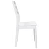 vidaXL Sillas de comedor 2 unidades madera maciza de caucho blanco