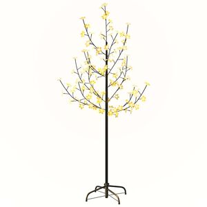 vidaXL &Aacute;rbol LED con flor de cerezo 84 LED blanco c&aacute;lido 120 cm