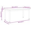 vidaXL Mesa de Caf&eacute; Madera vieja 100 x 50 x 45 cm Madera de ingenier&iacute;a