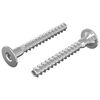 vidaXL Tornillos Confirmat 2 pcs Plateado &Oslash;5 x 40 mm Metal
