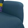 vidaXL Sill&oacute;n reclinable de masaje con reposapi&eacute;s terciopelo azul