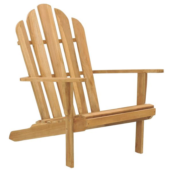 vidaXL Silla Adirondack de madera de teca maciza