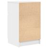 vidaXL Mesita de noche madera contrachapada blanco 39x35x65 cm