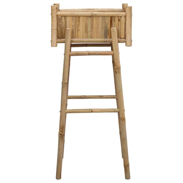 vidaXL Jard&iacute;n Macetero Con Soporte Natural 50 x 38 x 114 cm Bamb&uacute;