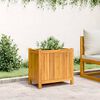 vidaXL Jardinera con forro madera maciza de acacia 54x31x50 cm