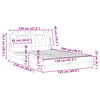 vidaXL Estructura de cama Viana sin colch&oacute;n cuero sint&eacute;tico marr&oacute;n 120x200cm