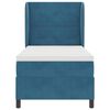 vidaXL Cama tipo Box Spring Azul Oscuro 200 x 80 cm Poli&eacute;ster