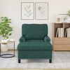 vidaXL Sill&oacute;n reclinable con coj&iacute;n Verde oscuro 91 x 157 x 91 cm tela