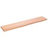 vidaXL Estante de pared madera roble tratada marr&oacute;n claro 100x20x2 cm