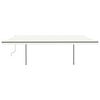 vidaXL Toldo manual retr&aacute;ctil con postes color crema 3,5x2,5 m