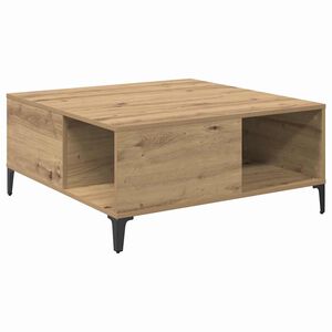 vidaXL Mesa de Caf&eacute; Roble artisan 80 x 80 x 36,5 cm
