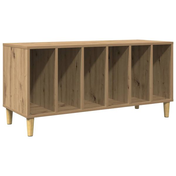 vidaXL Mueble discos madera de ingenier&iacute;a roble artisan 100x38x48 cm