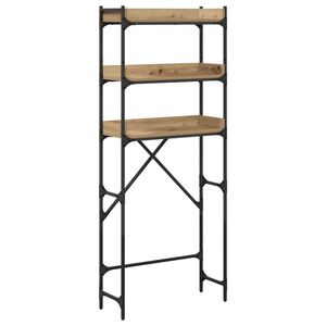 vidaXL Estante para lavadora Roble artisan 67 x 25 x 163 cm