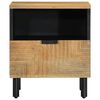 vidaXL Mesilla de noche marr&oacute;n 40x33x46 cm madera maciza mango