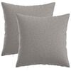 vidaXL Coj&iacute;n con almohada HEERLEN 2 uds. Gris Nube Tela