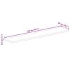 vidaXL Tablero de mesa rectangular madera mango rugosa 140x50x3,8 cm