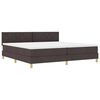 vidaXL Cama tipo Box Spring Marr&oacute;n Oscuro 200 x 200 cm tela