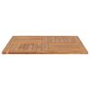 vidaXL Superficie de mesa cuadrada madera maciza de teca 90x90x2,5 cm