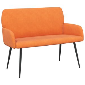 vidaXL Sof&aacute; de 2 plazas con patas de metal 2 plaza Naranja
