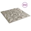 vidaXL Paneles de pared 12 uds XPS amatista Beton 50x50 cm 3 m²