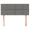 vidaXL Cabecero de tela gris oscuro 80x5x78/88 cm