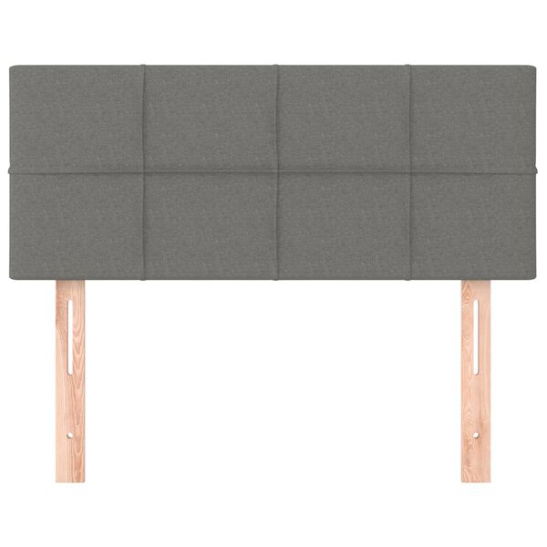 vidaXL Cabecero de tela gris oscuro 80x5x78/88 cm