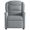 vidaXL Sill&oacute;n reclinable de masaje de tela gris claro
