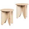 vidaXL Mesa de Caf&eacute; 2 uds. Natural 41,5 x 41,5 x 44 cm