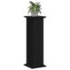 vidaXL Soporte de plantas Roble Negro 33 x 33 x 100 cm