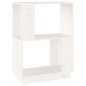 vidaXL Estanter&iacute;a/divisor de espacios madera pino blanco 51x25x70 cm