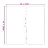 vidaXL Lona transparente con ojales PVC 5x8 m