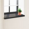 vidaXL Umbral de Ventana Antracita con Vetas de Madera PVC