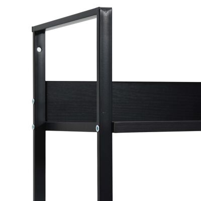 vidaXL Estantería de 5 niveles madera ingeniería negro 60x27,6x158,5cm