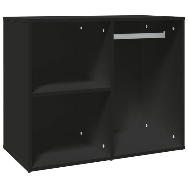 vidaXL Mueble de vestidor madera de ingenier&iacute;a negro 80x40x65 cm