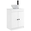 vidaXL Vanidad de ba&ntilde;o con lavabo Blanco 54 x 35 x 83 cm