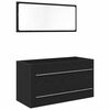 vidaXL Gabinete para Lavabo con caj&oacute;n Roble Negro 90 x 45 x 1.5 cm