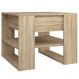 vidaXL Mesa de centro madera de ingenier&iacute;a roble Sonoma 55,5x55x45 cm
